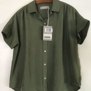 NWT Japanese GoWeave square shirt